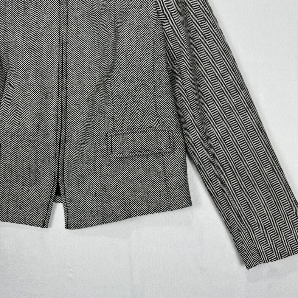 Banana Republic Wool Blend Twill Jacket Womens Petite Size 10 Zip Dress Jacket - Picture 8 of 14